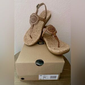 Ugg Aiden II Almond Color Sandals